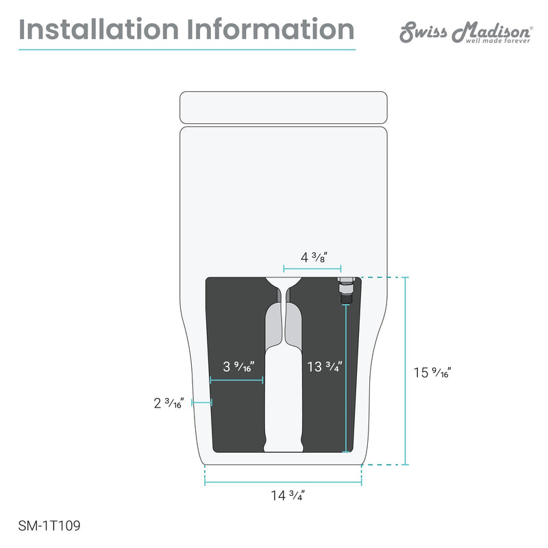 Load image into Gallery viewer, Swiss Madison Monaco One-Piece Elongated Toilet Side Flush 1.28 gpf - SM-1T109
