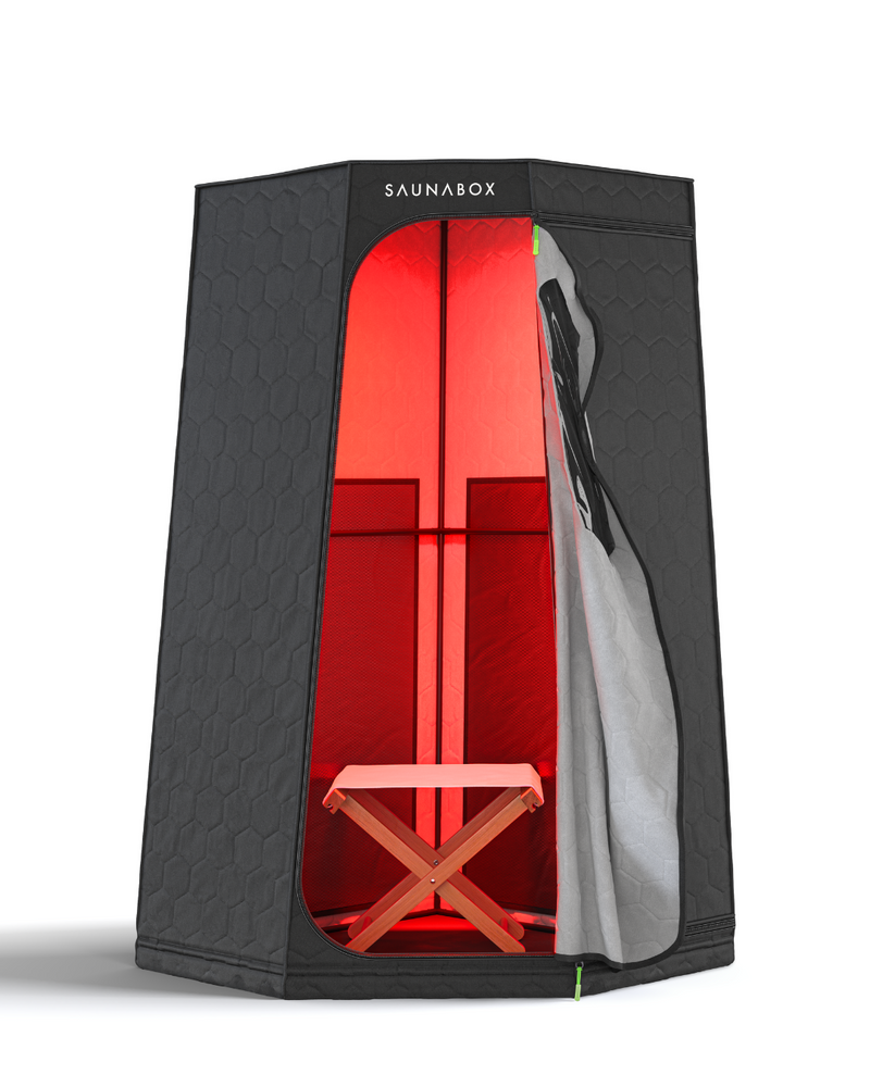Load image into Gallery viewer, SaunaBox® Pulse: Infrared Sauna with Red-light Therapy
