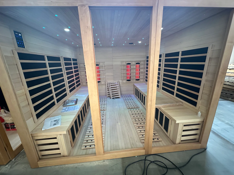 Load image into Gallery viewer, SAUNA EVOLUTION®  Big Size Canadian Solid Wood Infrared and Steam Hybrid Dual system 06
