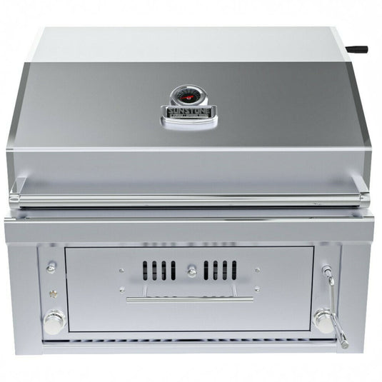 Sunstone 30” Gas Burners Hybrid Single Zone Charcoal/Wood Burning w/Infra-Red Burner Grill SUNCHSZ30