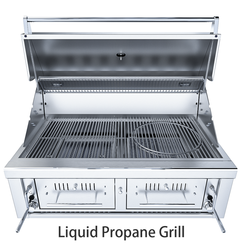 Load image into Gallery viewer, Sunstone 42" Gas Hybrid Dual Zone Charcoal/Wood Burning Grill EMCHDZ42
