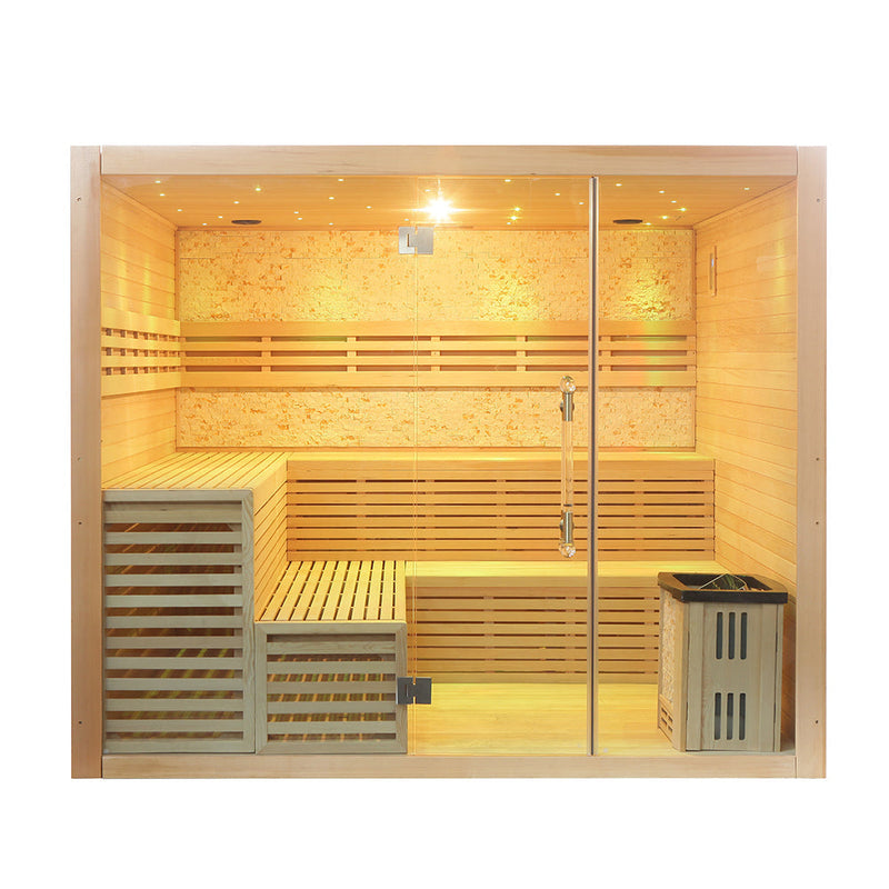 Load image into Gallery viewer, SAUNA EVOLUTION® Include Therapy Wood Traditional Steam Sauna Modern Relax 7
