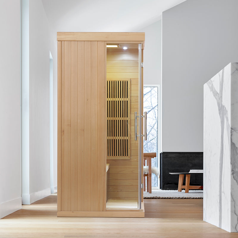 Load image into Gallery viewer, SAUNA EVOLUTION®  Indoor Carbon Heaters Glass Door Sauna Room Far Infrared 09
