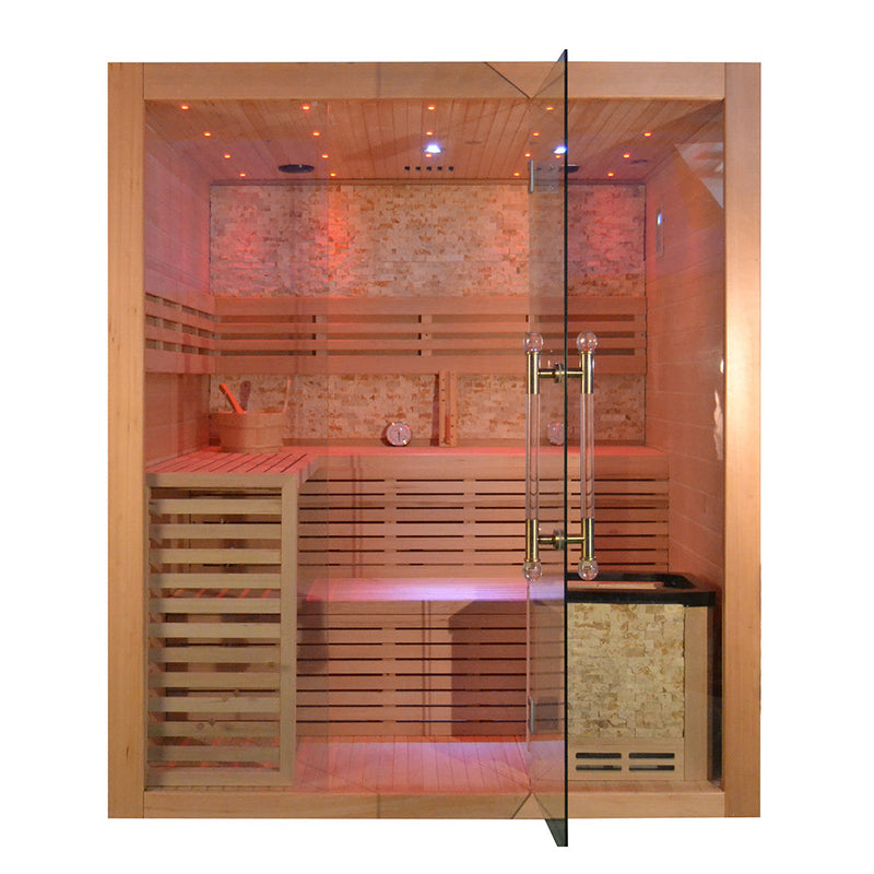 Load image into Gallery viewer, SAUNA EVOLUTION® Include Therapy Wood Traditional Steam Sauna Modern Relax 7
