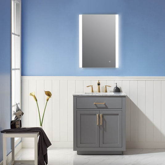 Altair Cosenza 24” Rectangle Frameless Modern LED Bathroom Vanity Mirror 741024-LED-AC