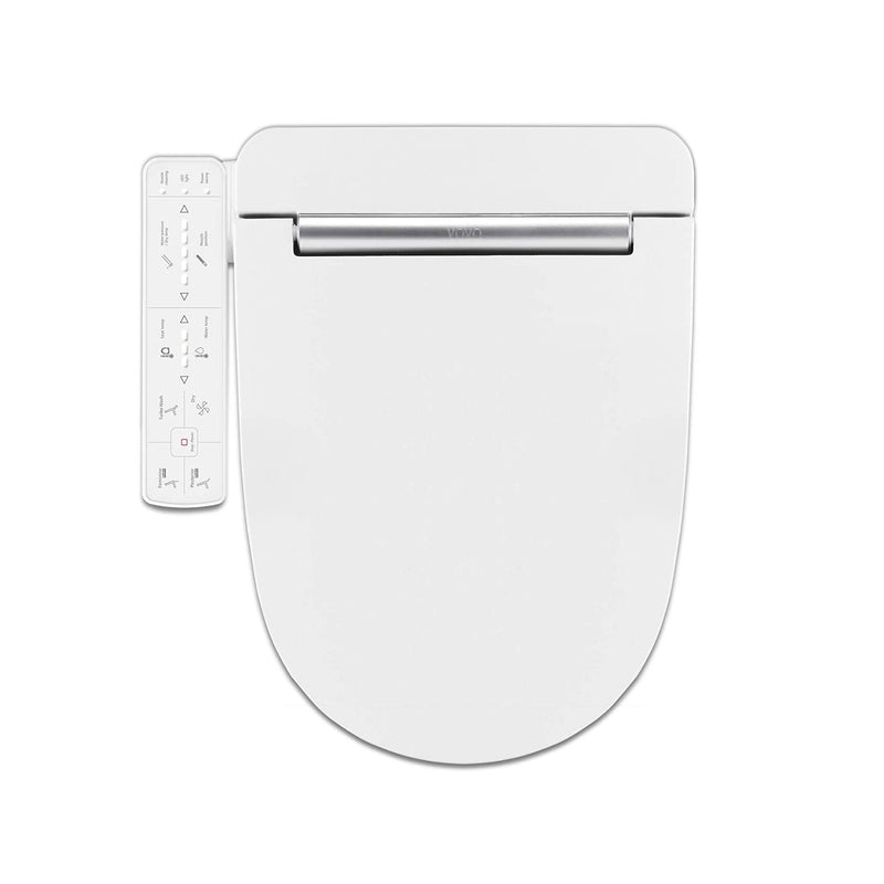 Load image into Gallery viewer, Vovo Stylement Electronic Smart Bidet Seat in White with Heated, Warm Dry and Water and LED Nightlight Functions, VB-3100SR
