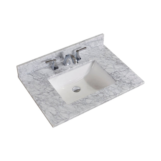 Altair 31" Natural Marble Vanity Top with White Sink 64031-CTP-CA