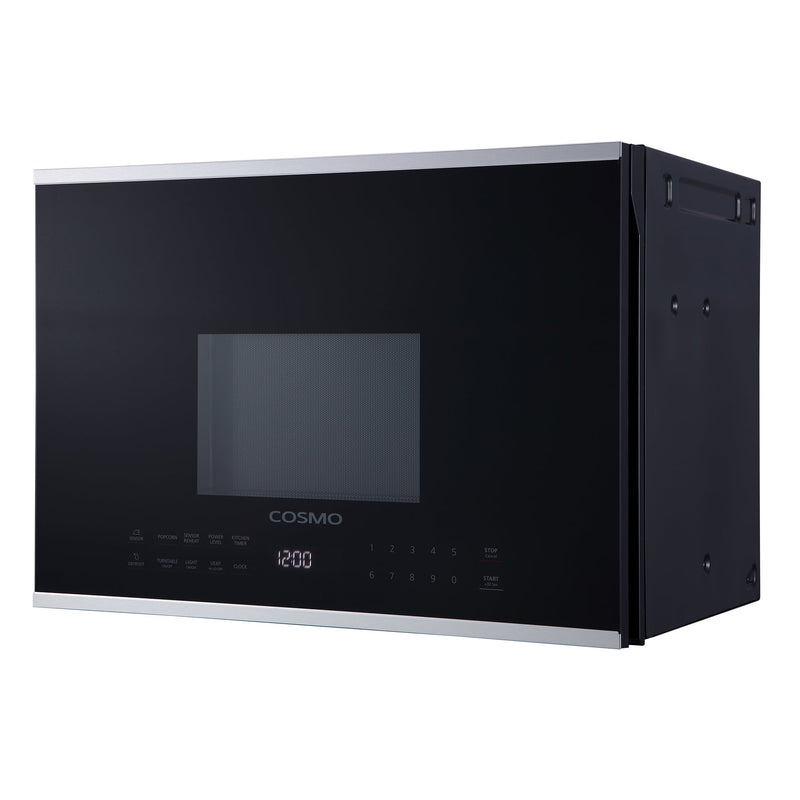 Load image into Gallery viewer, Cosmo 24'' 1.34 cu. ft. Over the Range Microwave in Stainless Steel with Vent Fan COS-2413ORM1SS
