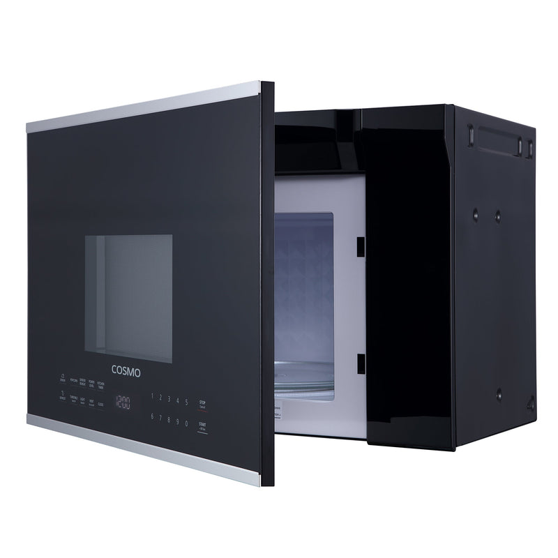Load image into Gallery viewer, Cosmo 24'' 1.34 cu. ft. Over the Range Microwave in Stainless Steel with Vent Fan COS-2413ORM1SS
