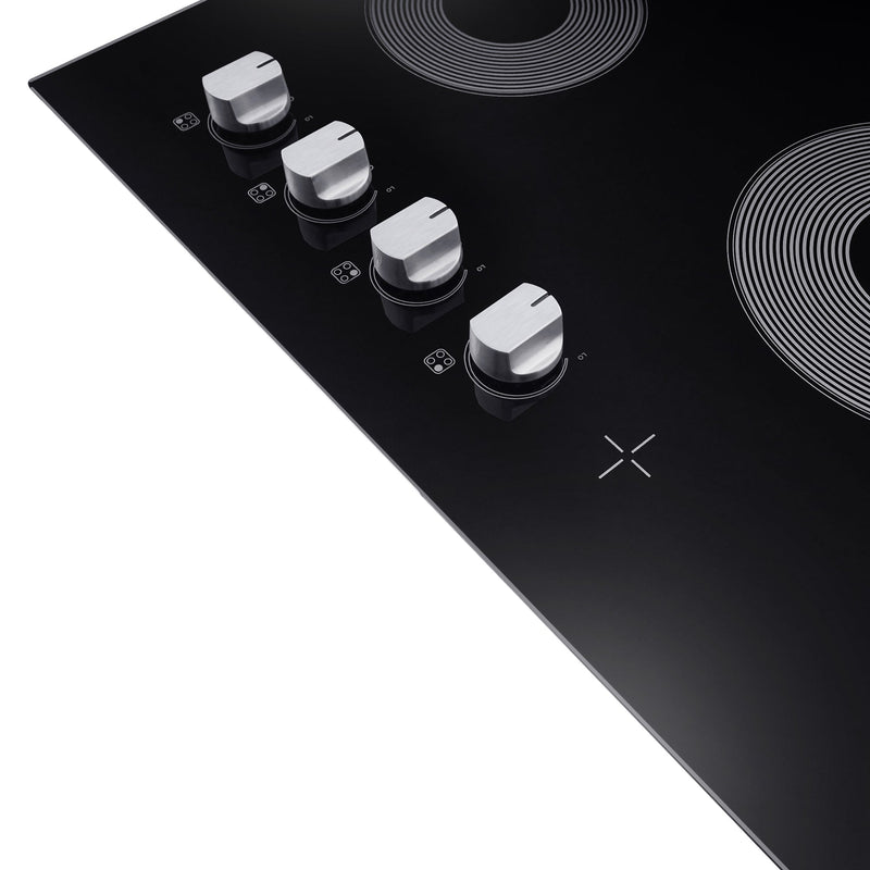 Load image into Gallery viewer, Cosmo 24" Electric Ceramic Glass Cooktop with 4 Elements, Dual Zone Element, Hot Surface Indicator Light and Control Knobs COS-244ECC
