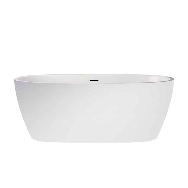 Load image into Gallery viewer, Vinnova Everly 59" x 31.5" Soaking Bathtub 254059-BAT-WH
