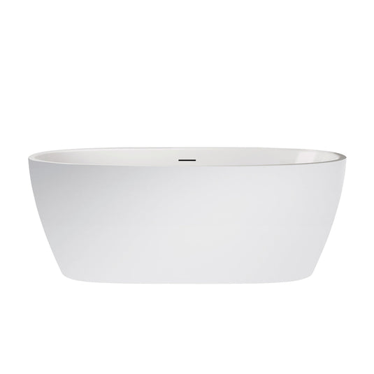 Vinnova Everly 59" x 31.5" Soaking Bathtub 254059-BAT-WH