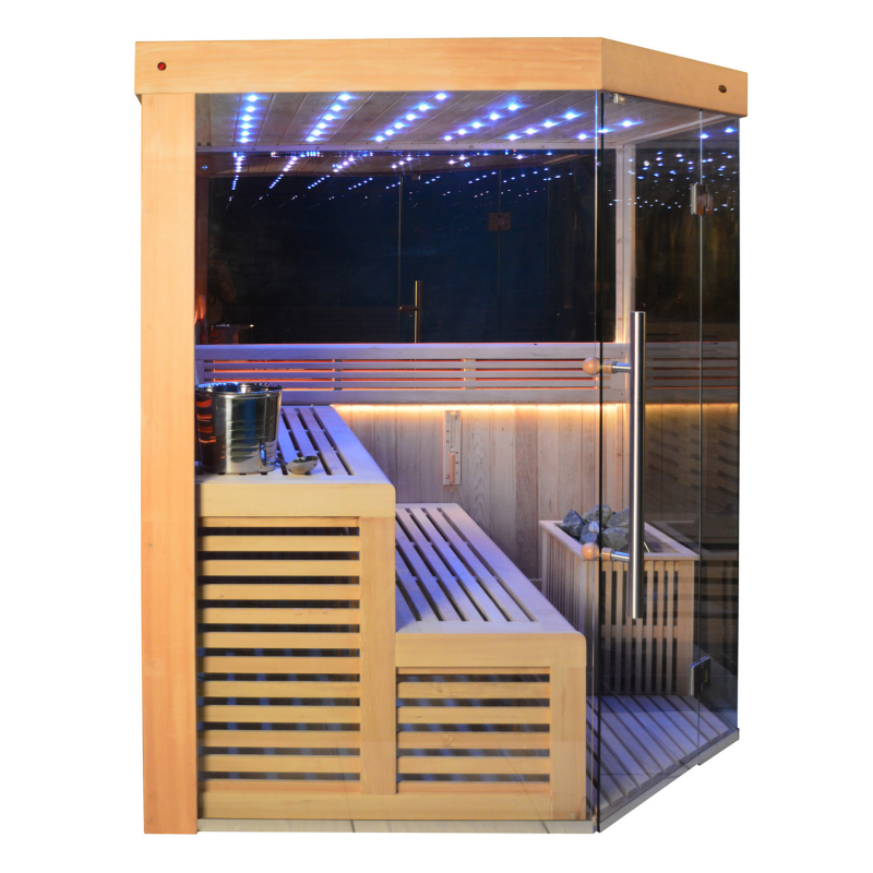 Load image into Gallery viewer, SAUNA EVOLUTION®  Indoor New Exclusive Mirror Steam Sauna Glass 13
