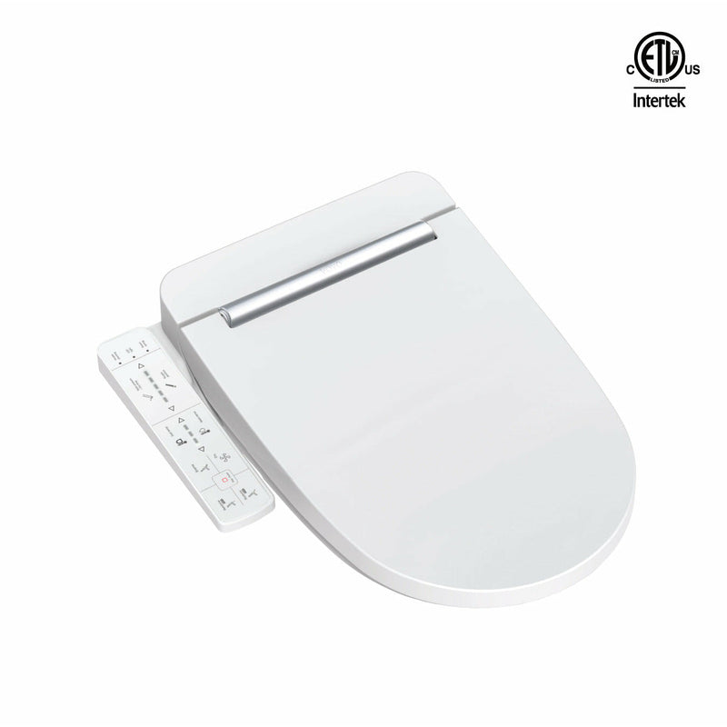 Load image into Gallery viewer, Vovo Stylement Electronic Smart Bidet Seat in White with Heated, Warm Dry and Water and LED Nightlight Functions, VB-3100SR
