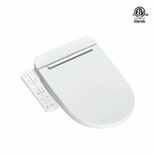 Vovo Stylement Electronic Smart Bidet Seat in White with Heated, Warm Dry and Water and LED Nightlight Functions, VB-3100SR