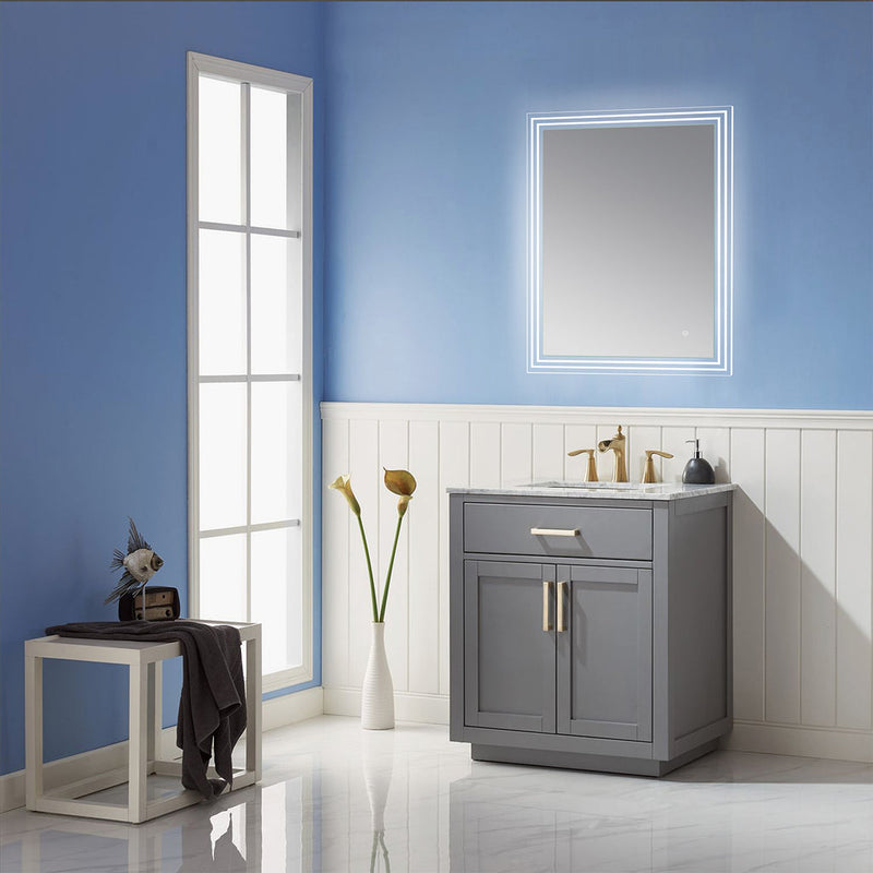 Load image into Gallery viewer, Altair  Livorno 24” Rectangle Frameless Modern LED Bathroom Vanity Mirror 742024-LED-NF
