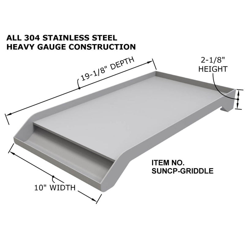 Load image into Gallery viewer, Sunstone Solid Steel Powder Coated Griddle SUNCP-GRIDDLE
