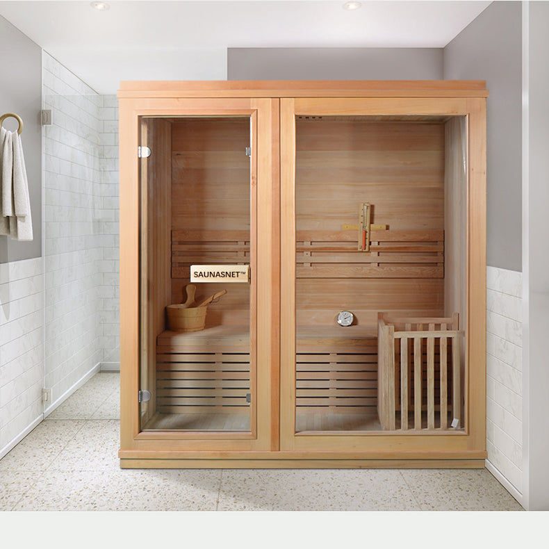 Load image into Gallery viewer, SAUNA EVOLUTION®  Finland Traditional Indoor Wooden Sauna Glass 07
