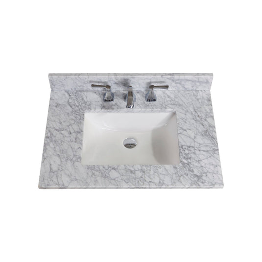Altair 31" Natural Marble Vanity Top with White Sink 64031-CTP-CA