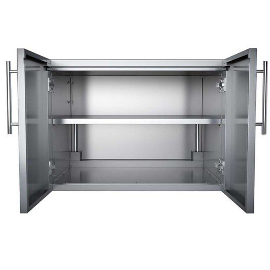 Sunstone Designer Series 30" W Multi-Configurable Double Door Dry Storage Pantry with Shelf & Utility Access DE-DDP30
