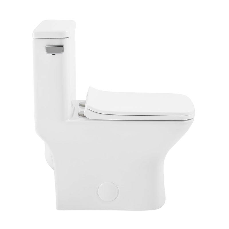 Load image into Gallery viewer, Swiss Madison Carre One Piece Square Toilet Side Flush - SM-1T258
