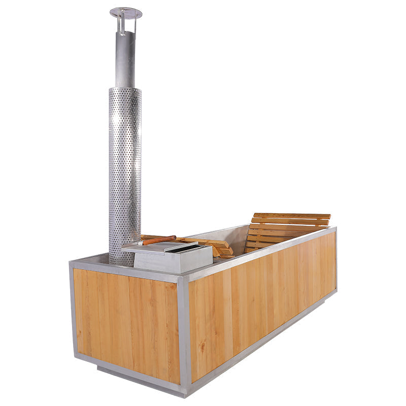 Load image into Gallery viewer, SAUNA EVOLUTION® Outdoor Red Cedar Wooden Hot Tub
