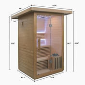 Load image into Gallery viewer, Revive Plunge 3 Person Traditional Sauna

