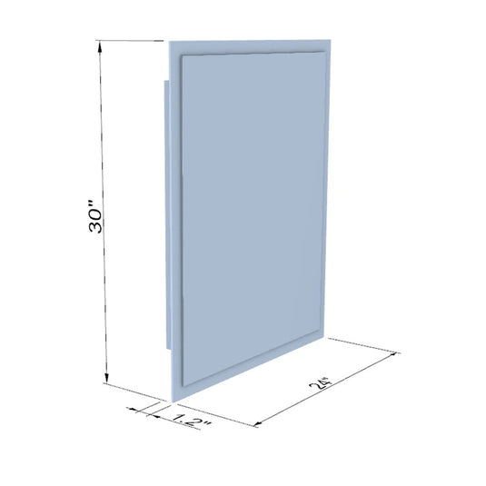 Altair  Livorno 24” Rectangle Frameless Modern LED Bathroom Vanity Mirror 742024-LED-NF
