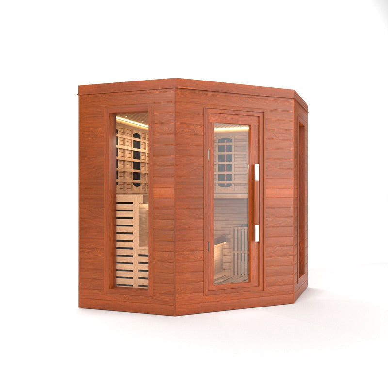 Load image into Gallery viewer, SAUNA EVOLUTION®  Indoor Luxury Cabin Corner Sauna Luna - 1
