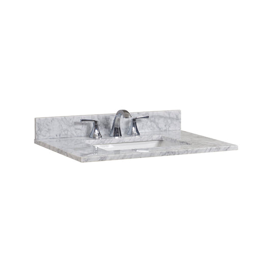 Altair 31" Natural Marble Vanity Top with White Sink 64031-CTP-CA