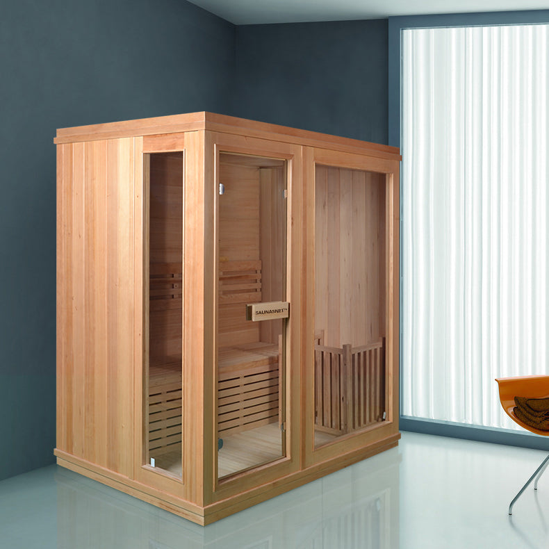 Load image into Gallery viewer, SAUNA EVOLUTION®  Finland Traditional Indoor Wooden Sauna Glass 07
