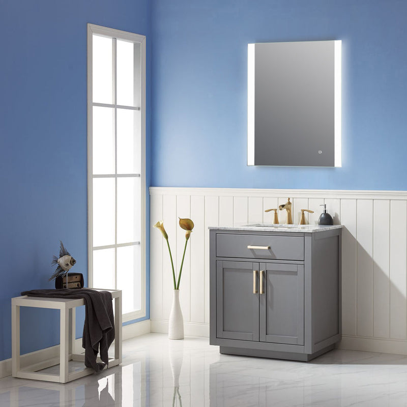 Load image into Gallery viewer, Altair Cosenza 24” Rectangle Frameless Modern LED Bathroom Vanity Mirror 741024-LED-AC
