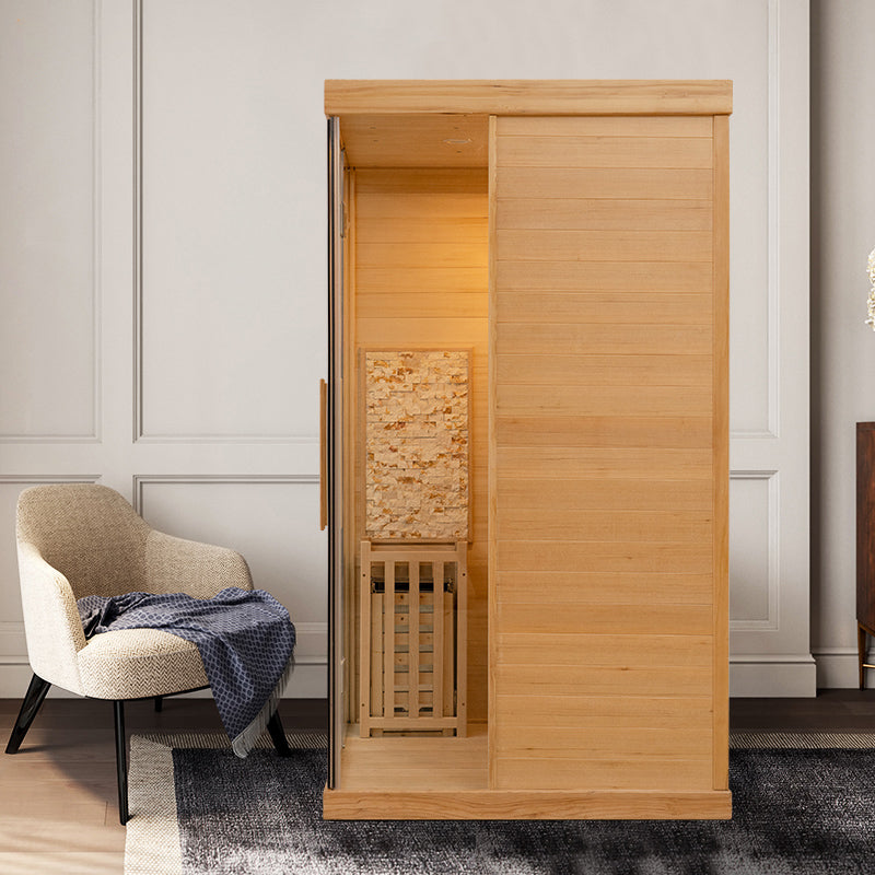 Load image into Gallery viewer, SAUNA EVOLUTION® Commercial Finnish Bath Home Sauna Indoor Steam Room Glass 03
