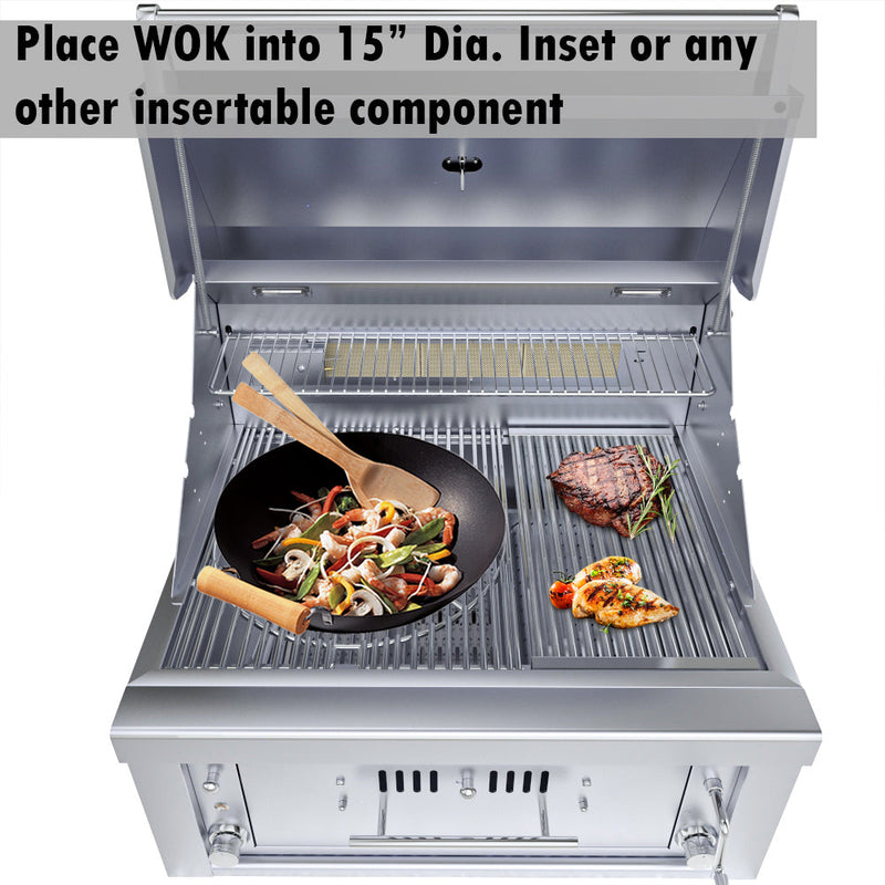 Load image into Gallery viewer, Sunstone 30” Gas Burners Hybrid Single Zone Charcoal/Wood Burning w/Infra-Red Burner Grill SUNCHSZ30
