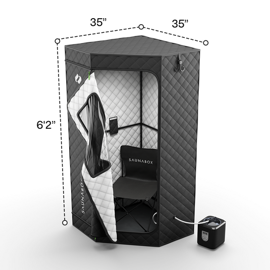 SaunaBox® SmartSteam Pro With Red-Light Therapy