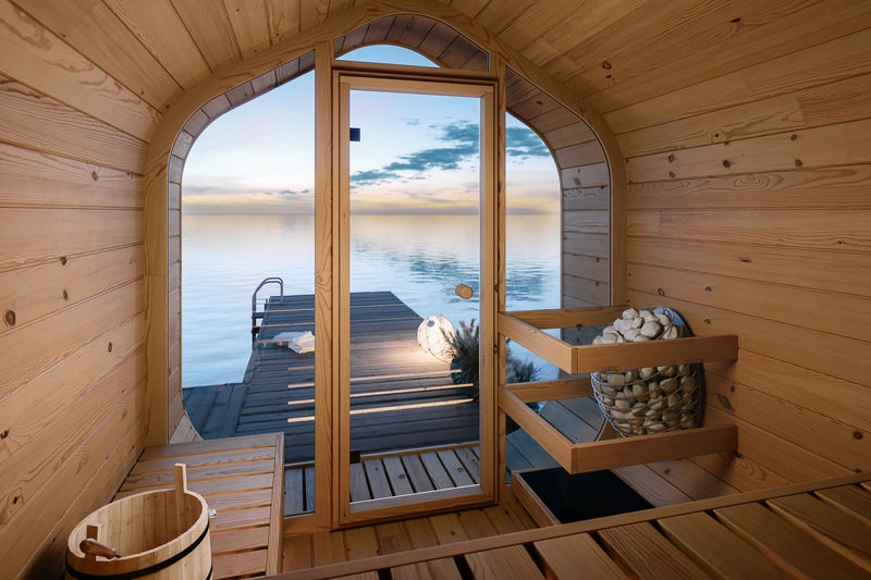 Load image into Gallery viewer, SAUNA EVOLUTION® Barrel Sauna Serenity Nature Air 8
