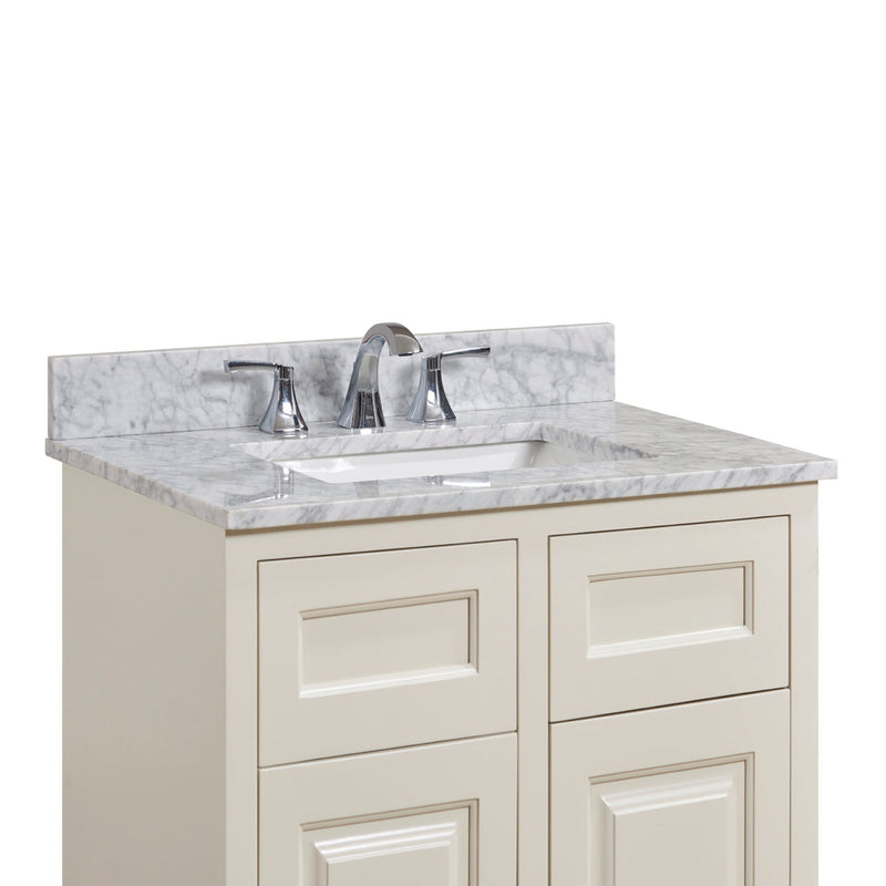 Load image into Gallery viewer, Altair 31" Natural Marble Vanity Top with White Sink 64031-CTP-CA
