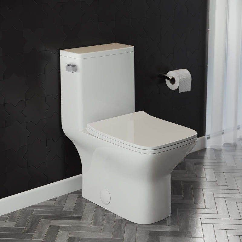 Load image into Gallery viewer, Swiss Madison Carre One Piece Square Toilet Side Flush - SM-1T258
