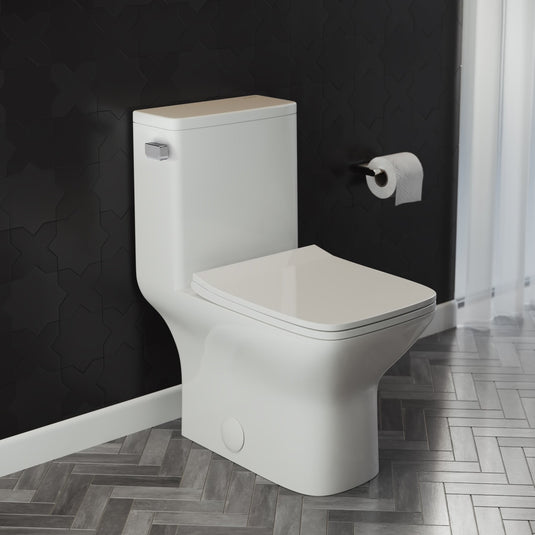 Swiss Madison Carre One Piece Square Toilet Side Flush - SM-1T258