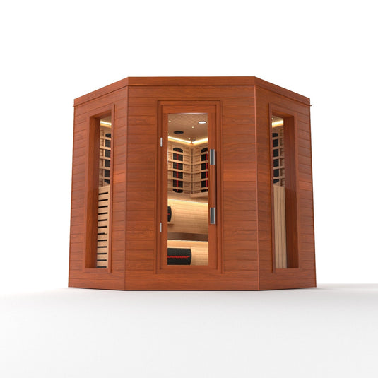 SAUNA EVOLUTION®  Indoor Luxury Cabin Corner Sauna Luna - 1