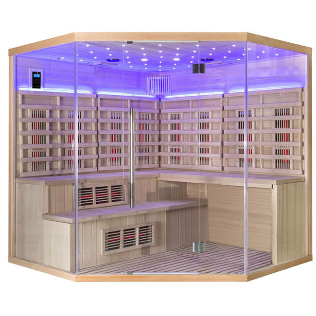 Load image into Gallery viewer, SAUNA EVOLUTION® 5-6 People Traditional Steam And Far Infrared Sauna Room Luxury 4
