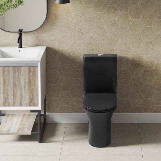 Swiss Madison Calice Two-Piece Elongated Rear Outlet Toilet Dual-Flush 0.8/1.28 gpf - SM-2T120