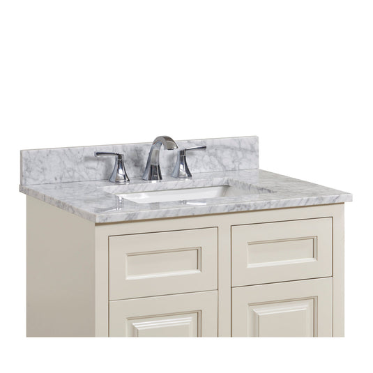 Altair 31" Natural Marble Vanity Top with White Sink 64031-CTP-CA