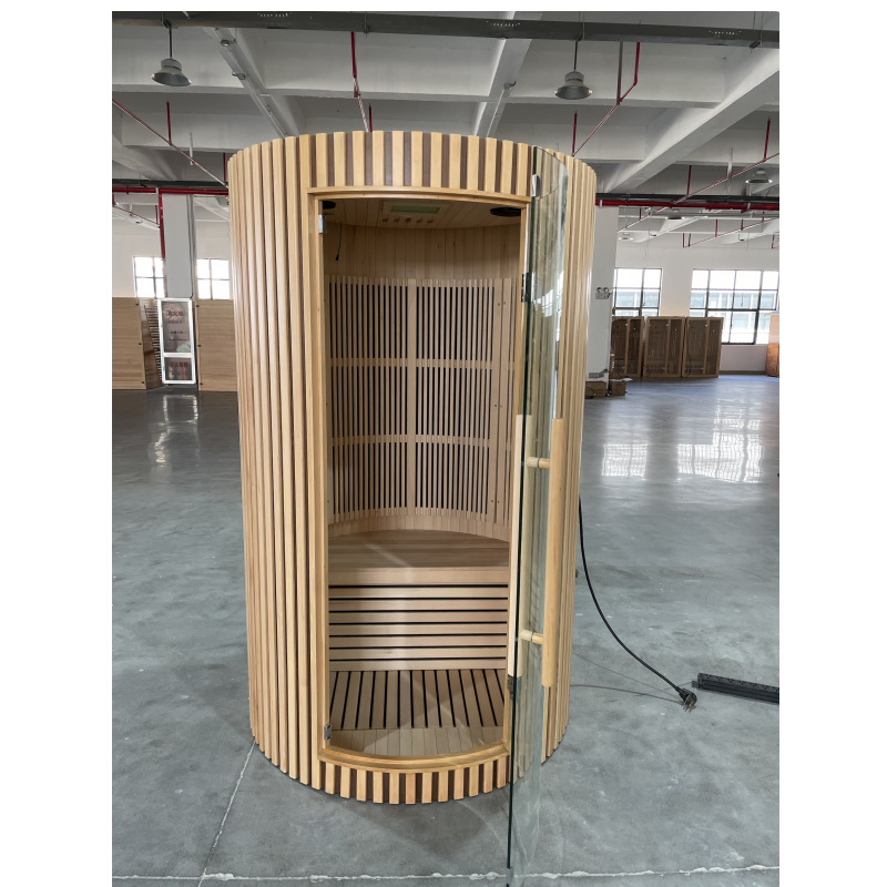 Load image into Gallery viewer, SAUNA EVOLUTION®  Hemlock Round Indoor Sauna Room Far Infrared 08

