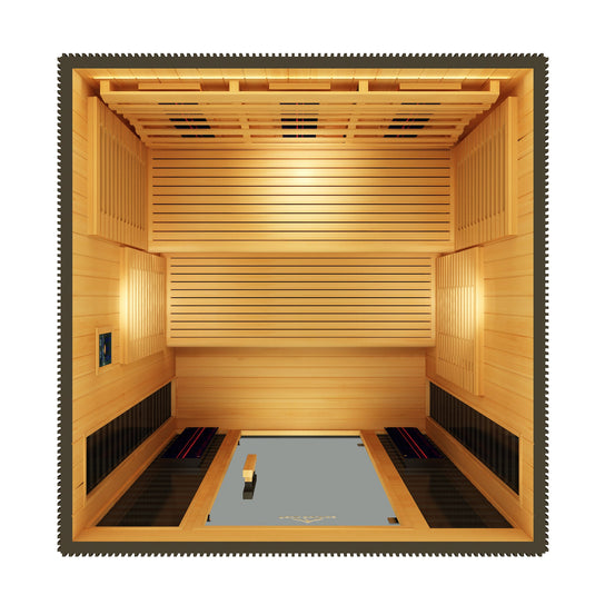 Peak Saunas Kilimanjaro Luxury 5-Person Outdoor Full Spectrum Infrared Sauna with Smart WiFi App Control