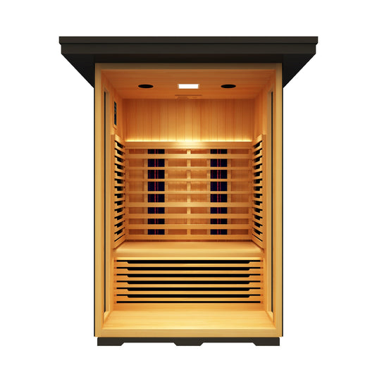 Peak Saunas Patagonia Luxury 2-Person Outdoor Full Spectrum Infrared Sauna with Smart WiFi App Control