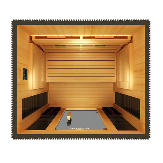 Peak Saunas Patagonia Luxury 2-Person Outdoor Full Spectrum Infrared Sauna with Smart WiFi App Control