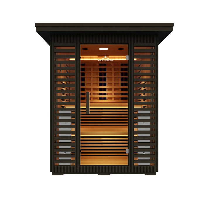 Peak Saunas Kilimanjaro Luxury 5-Person Outdoor Full Spectrum Infrared Sauna with Smart WiFi App Control