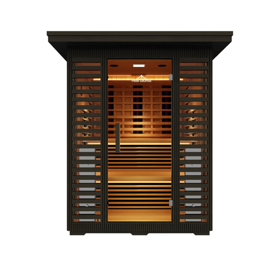 Peak Saunas Kilimanjaro Luxury 5-Person Outdoor Full Spectrum Infrared Sauna with Smart WiFi App Control