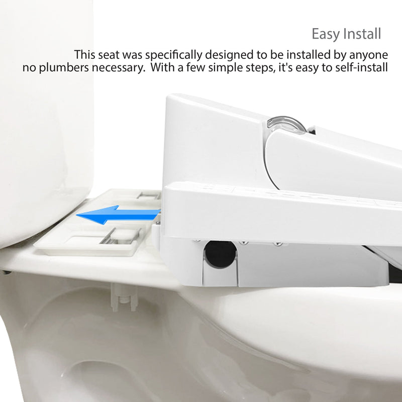 Load image into Gallery viewer, Vovo Stylement Electronic Smart Bidet Seat in White with Heated, Warm Dry and Water and LED Nightlight Functions, VB-3100SR
